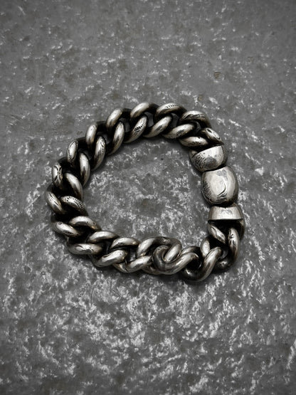 WERKSTATT:MÜNCHEN 2010s .925 Silver Heavy Curb Chain Link Bracelet (Older Model) | Archive Fashion Toronto