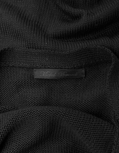 Michel Berandi Early 00s Double-layered Button-up Knit Cardigan