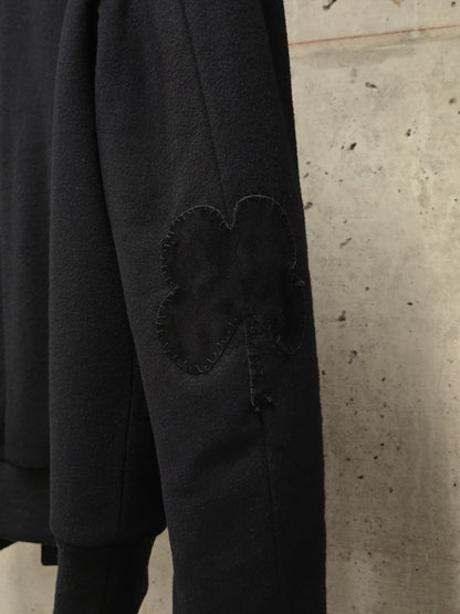 Number (N)ine Wool AW06 "NOIR" Four Leaf Clover Patch Double Layered Bomber Blazer