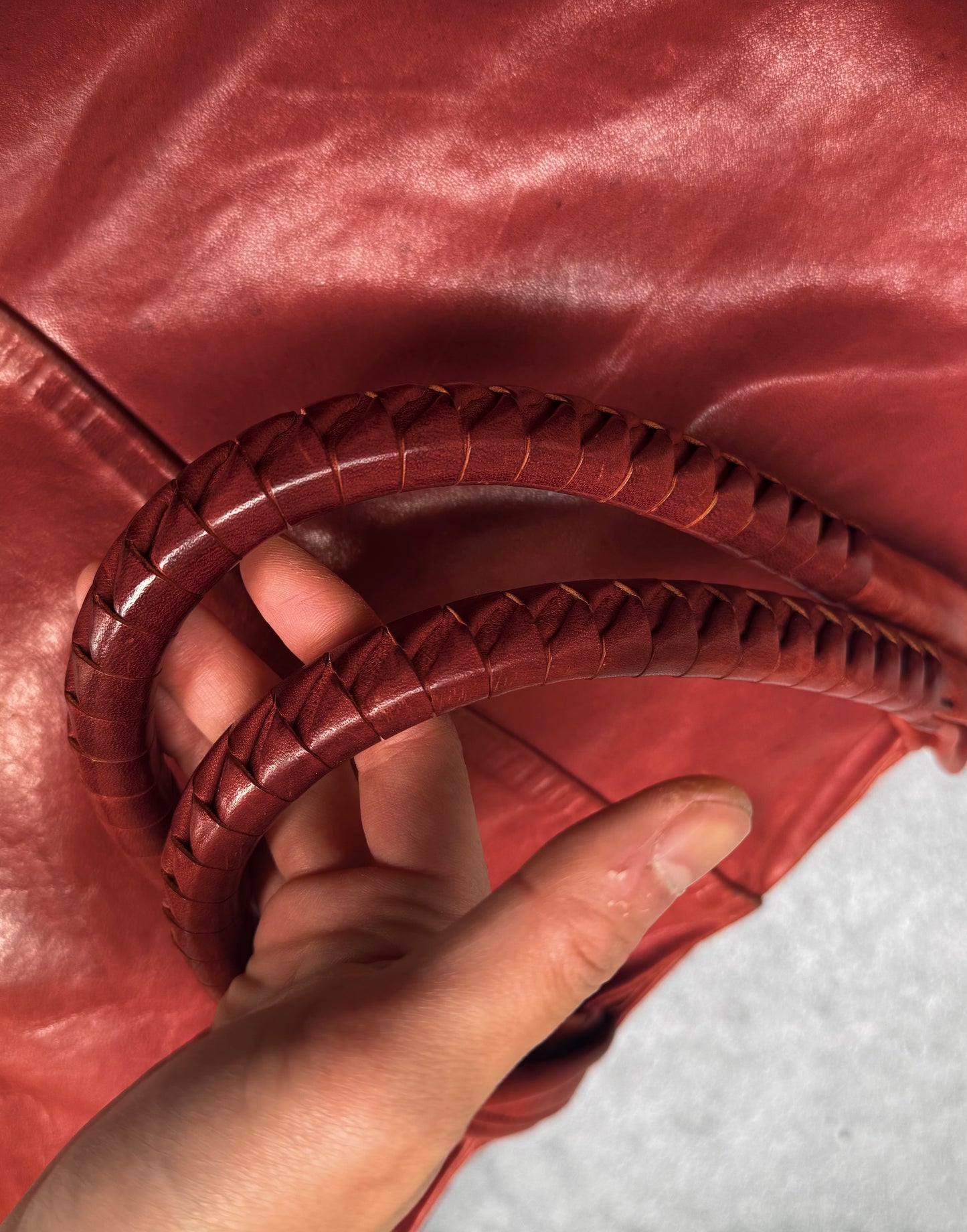 cornelian taurus by daisuke iwanaga ‘Veil Handle’ Horse Leather Bag