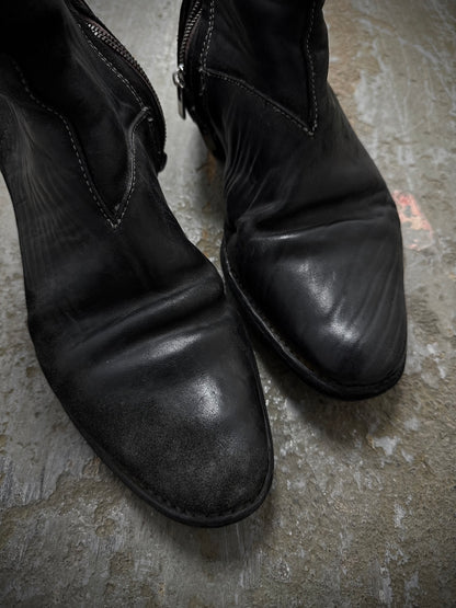 Carol Christian Poell 'AM/2601 CUBS-PTC/10' Object-dyed Horse Culatta Leather Tornado Boots detail | DRIEW GARMENTS