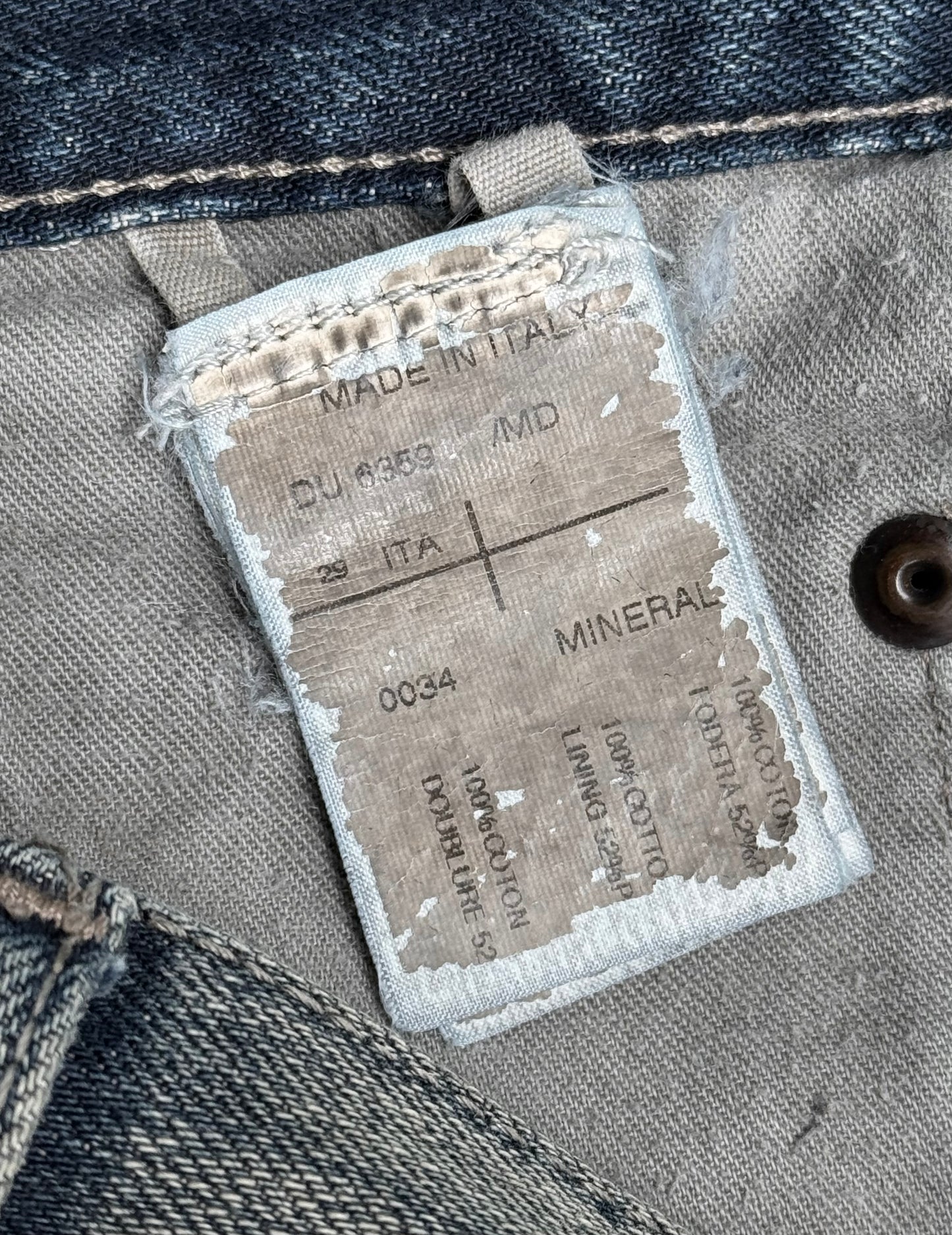 Rick Owens DRKSHDW AW10 “GLEAM” Mineral Wash ‘Torrence Cut’ Selvedge Denim