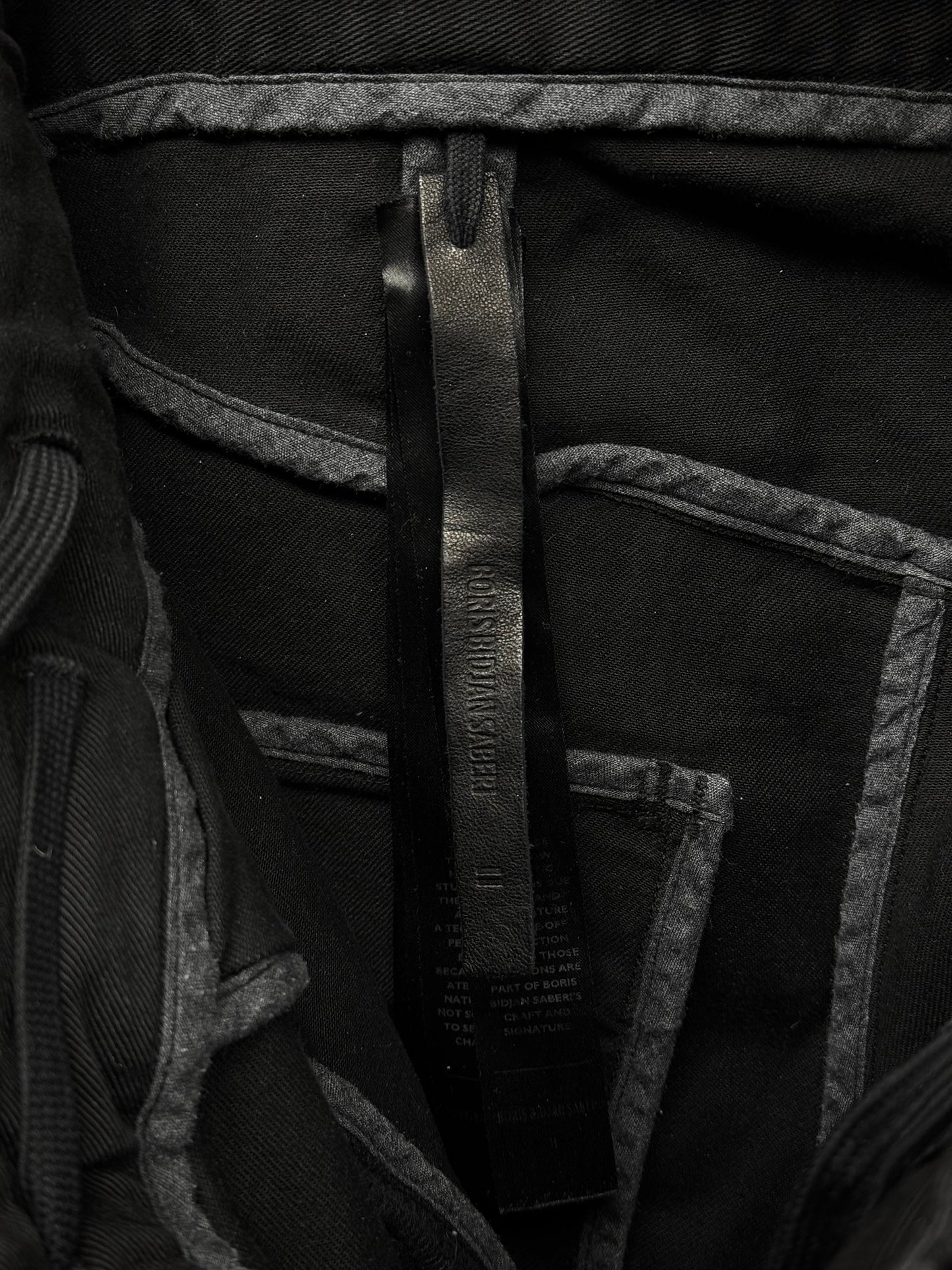 Boris Bidjan Saberi AW24 ‘P13 TF F1939’ Black Light Vinyl Coated Denim