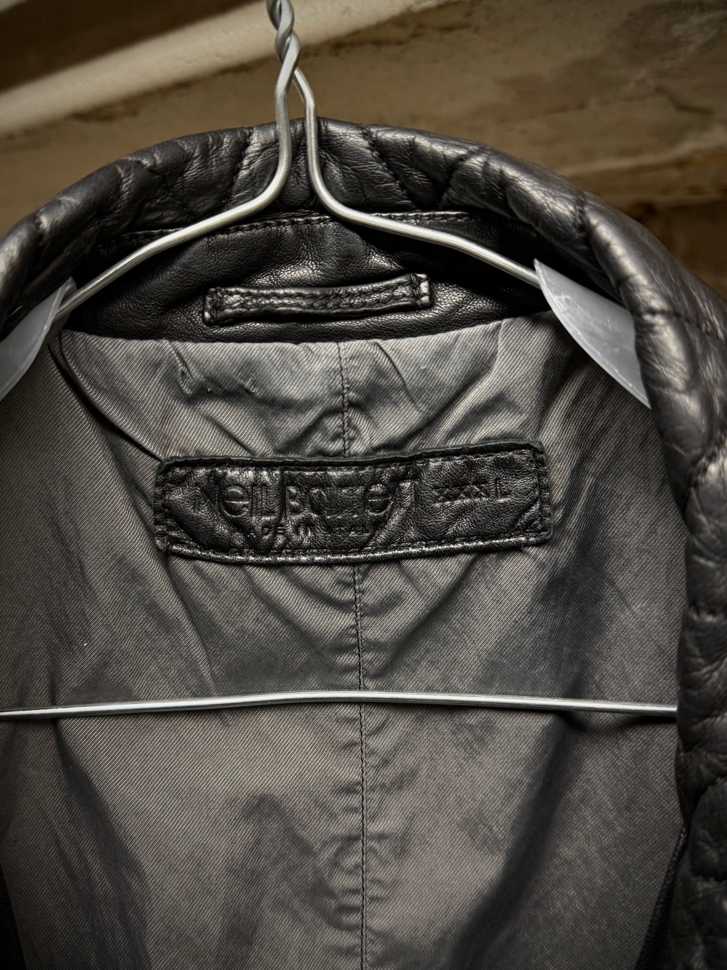 Neil Barrett Early 00s Multi Zip Goat Leather Field Jacket