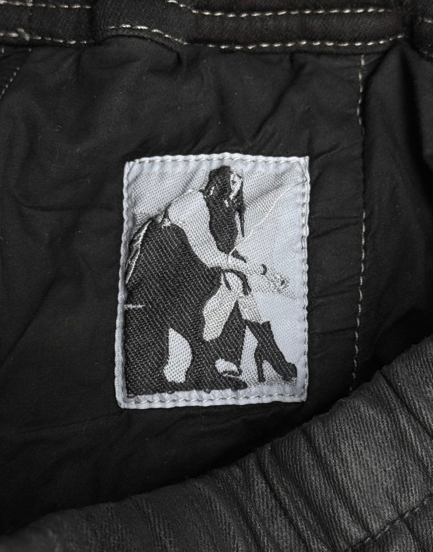 Rick Owens DRKSHDW AW24 “PORTERVILLE” Heavy-waxed Jumbo Leg ‘Bela’ Cargo Pants