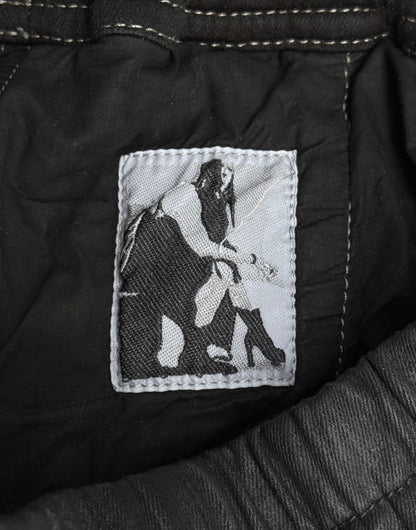 Rick Owens DRKSHDW AW24 “PORTERVILLE” Heavy-waxed Jumbo Leg ‘Bela’ Cargo Pants