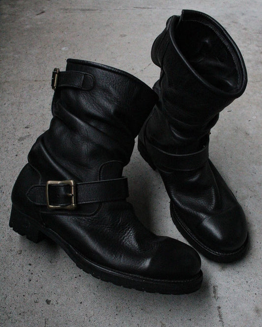 front photo Mihara Yasuhiro AW09 Twisted Leather Engineer Boots