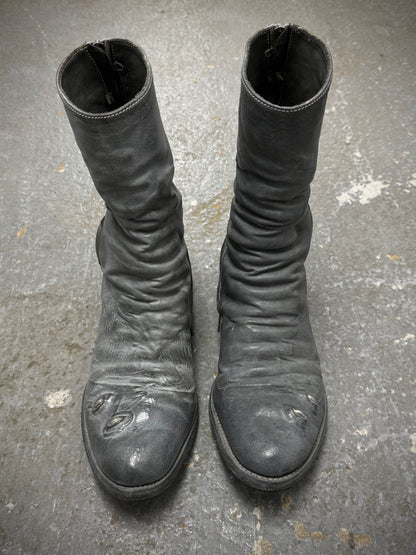 Carol Christian Poell ‘AM/2687P ROOMS-PTC/08’ Titanium Prosthetic Tornado Zip Boots detail | DRIEW GARMENTS