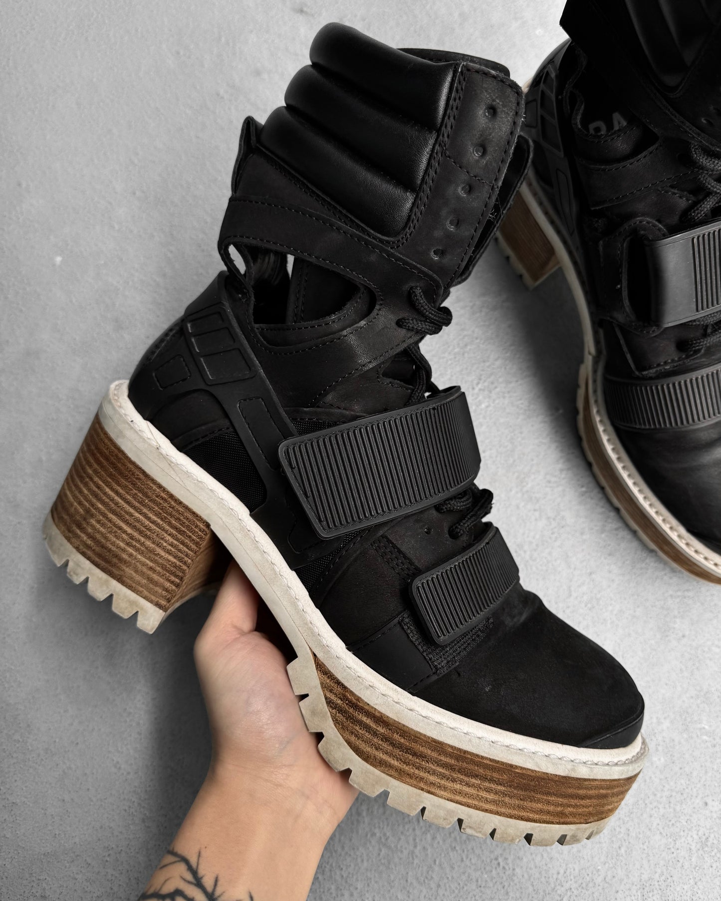 Hood By Air AW15 “DADDY” Avalanche High-Heel Boots