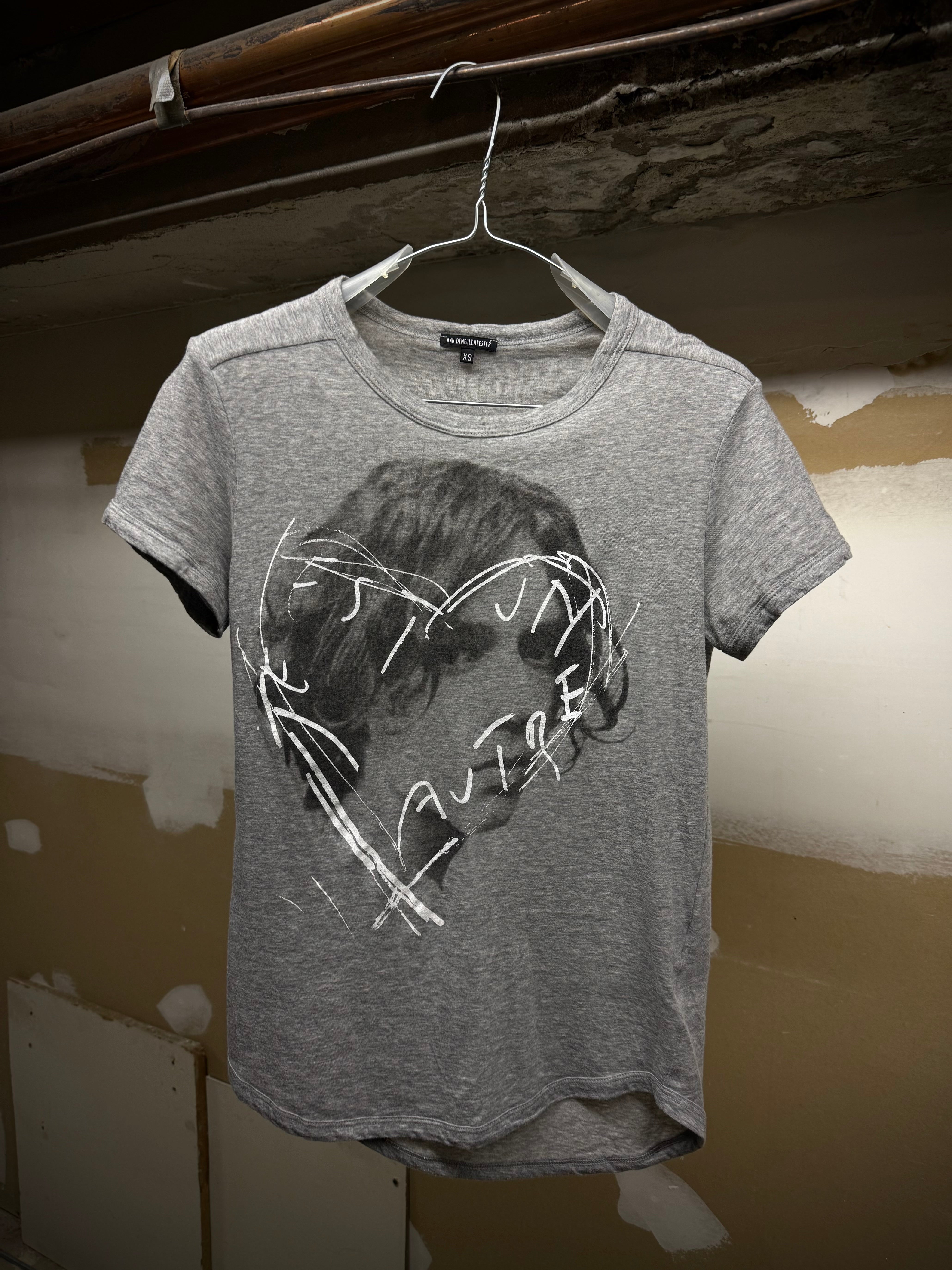 Ann Demeulemeester SS05 Asymmetric Portrait T-shirt – DRIEW