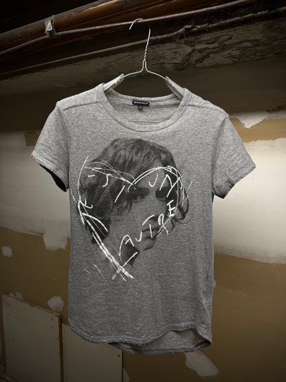 Ann Demeulemeester SS05 Asymmetric Portrait T-shirt