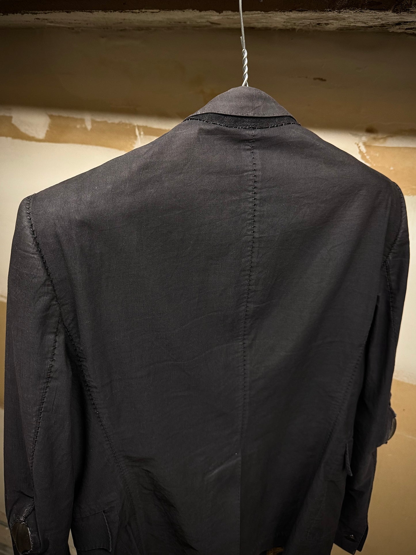 Carol Christian Poell 2010 'GM/2618OOD CORD-PTC/10' Taped Seam Titanium Prosthetic Elbow Overlock Blazer