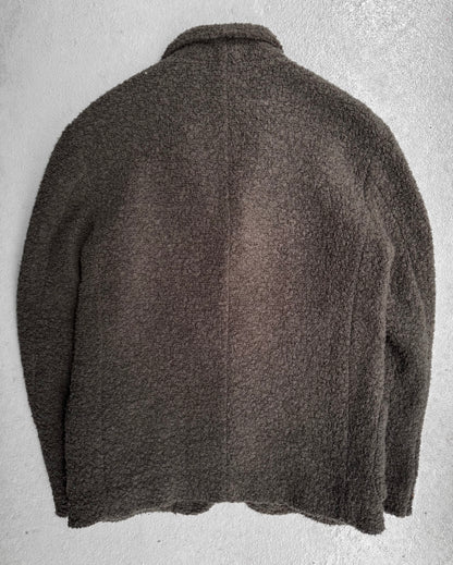 UNDERCOVER AW01 “D.A.V.F” Khaki Teddy Fleece Wool Blazer