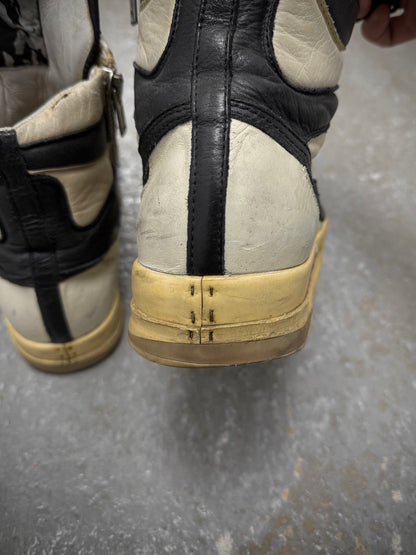 Rick Owens AW06 "DUSTULATOR" 'Reverse Oreo' Dunk Leather Sneakers
