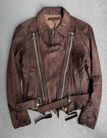 MiharaYasuhiro AW03 Distressed Sheepskin Leather Jacket