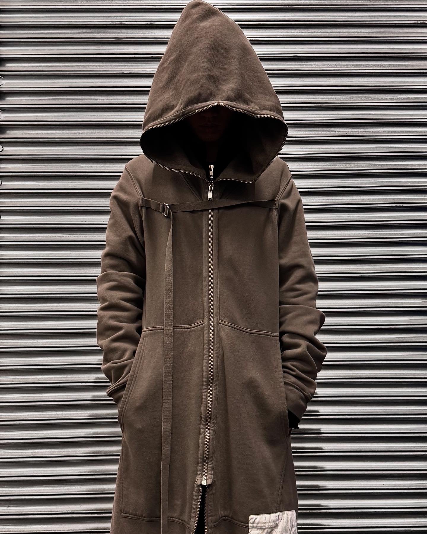Rick Owens DRKSHDW AW08 “STAG” Gimp Hooded Long Coat – DRIEW