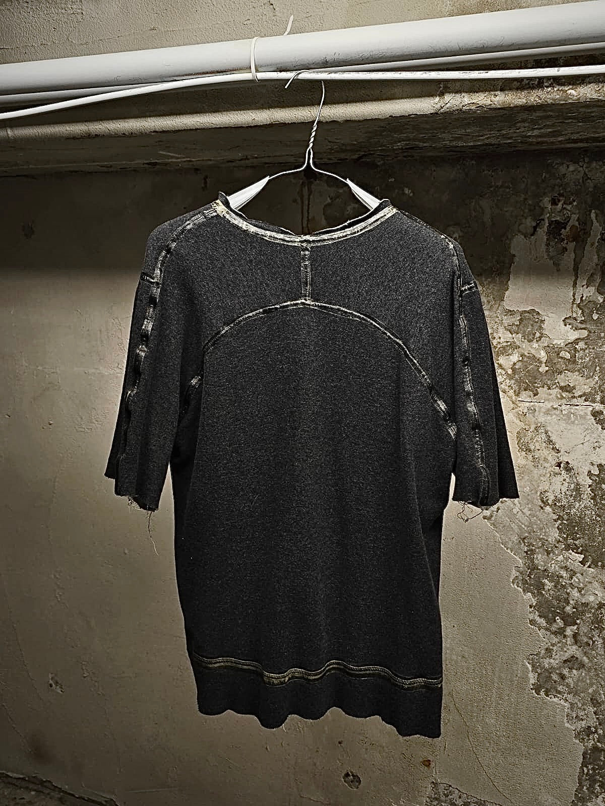 TaichiMurakami Taichi Murakami Coin Taped Seam Reversible U T-shirt detail | DRIEW GARMENTS