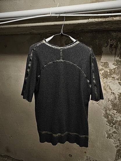 TaichiMurakami Taichi Murakami Coin Taped Seam Reversible U T-shirt detail | DRIEW GARMENTS