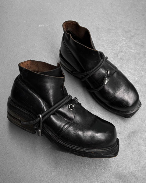 Dirk Bikkembergs AW96 Bungee Metal Heel Leather Derbies – DRIEW