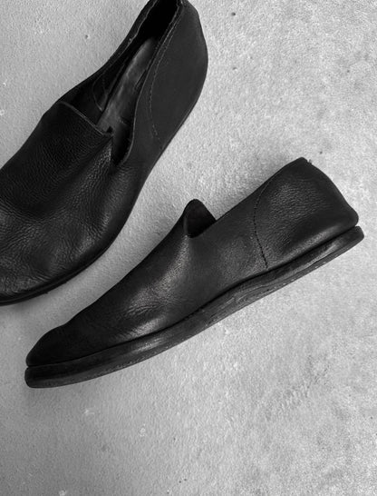 GUIDI ‘100’ Full-grain Calfskin Leather Slip On Loafers