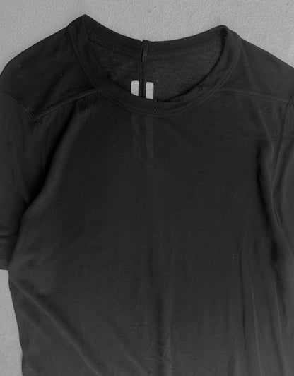 Rick Owens AW17 "GLITTER" Asymmetric Unfinished Hem Level T-shirt