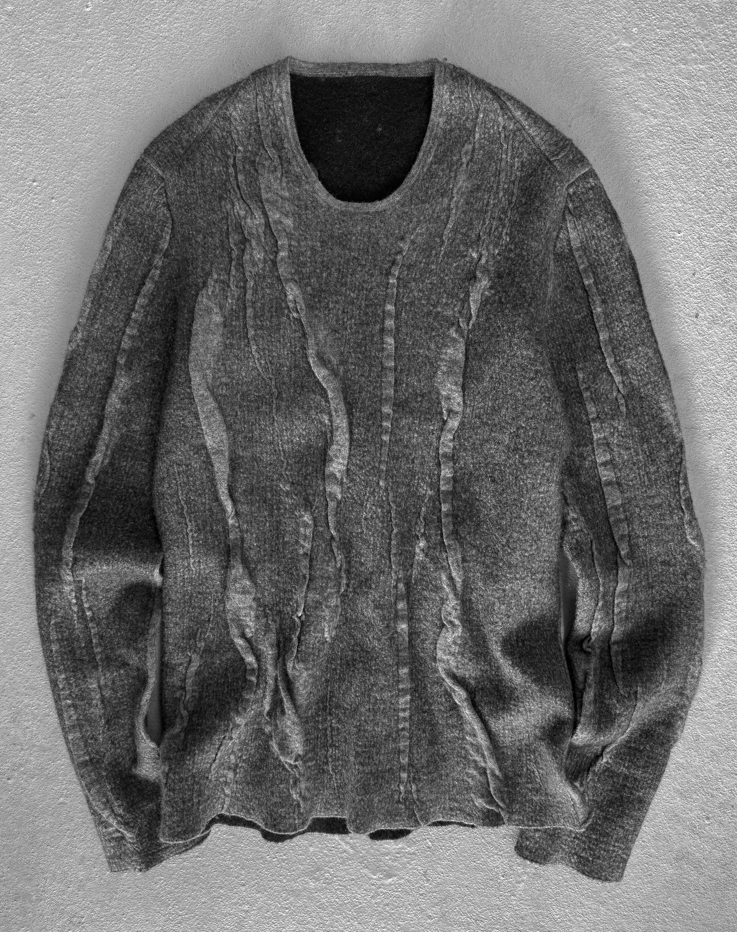 Label Under Construction Distressed Reversible Lunar Sweater