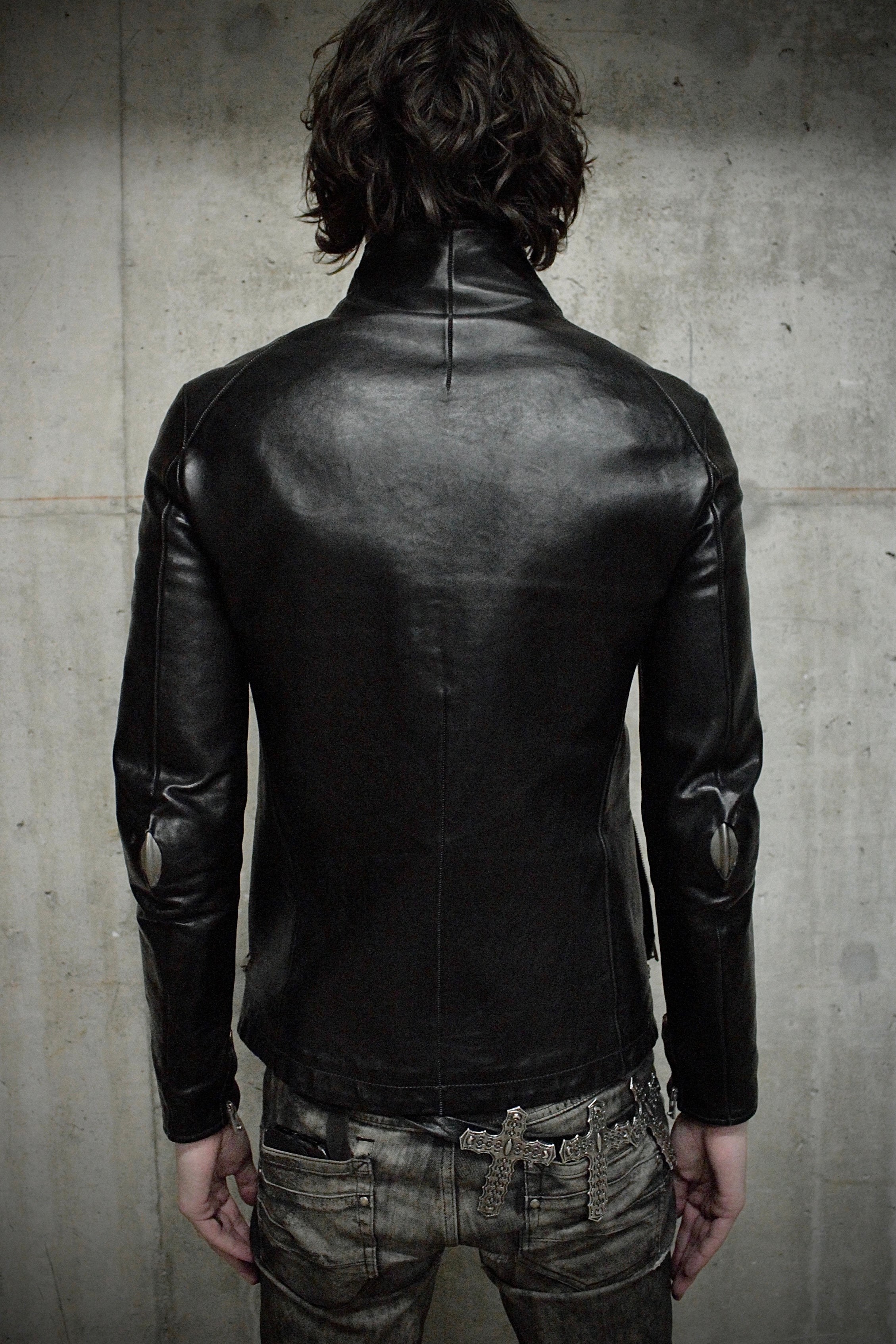 CCP Titanium Elbow Horse Leather Jacket | Archive – DRIEW