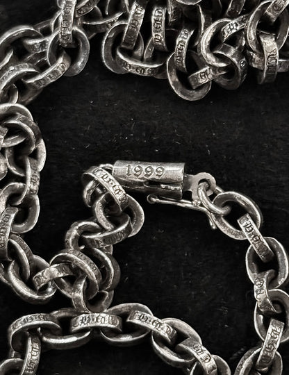 Chrome Hearts “1999” .925 Silver Paper-chain Necklace
