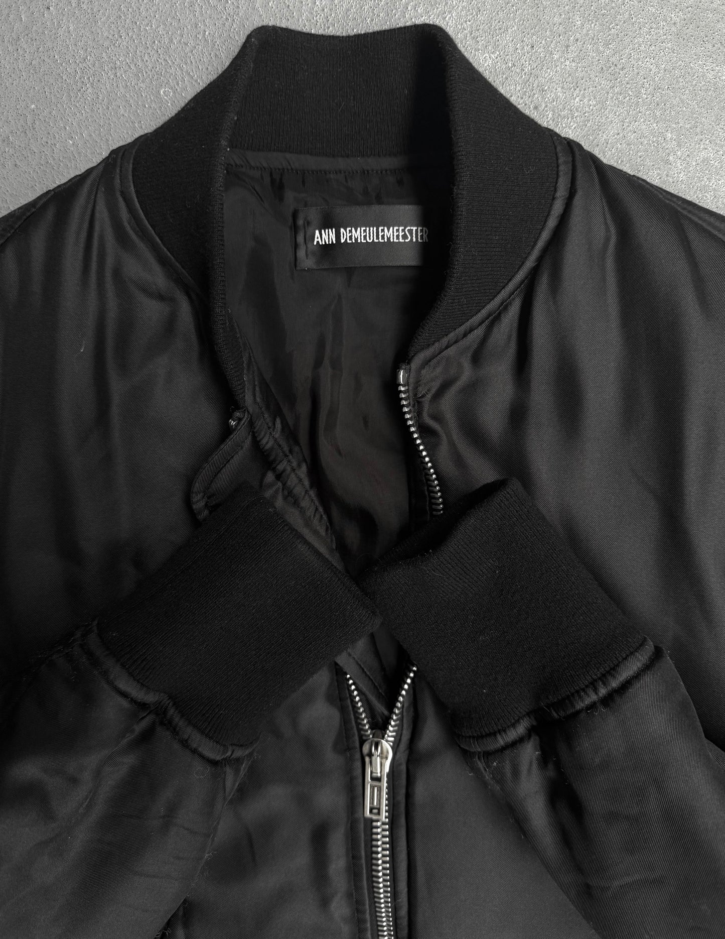 Ann Demeulemeester AW22 Silk Barbara Standard Bomber Jacket