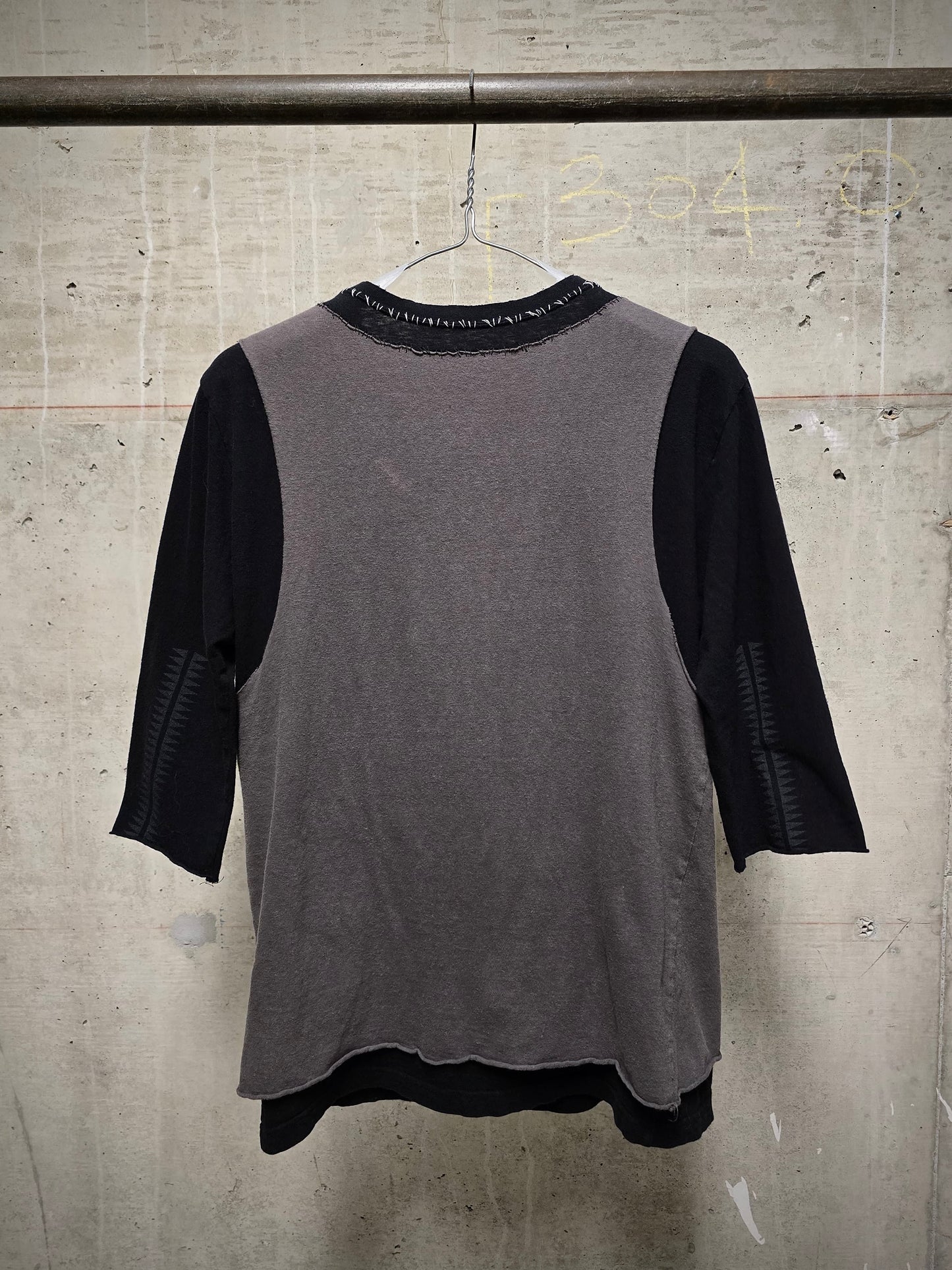 Undercover SS03 "SCAB" Double Layered 3/4 Sleeve T-Shirt