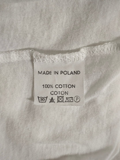 VERONIQUE BRANQUINHO Early 00s White Crewneck Boxy T-Shirt