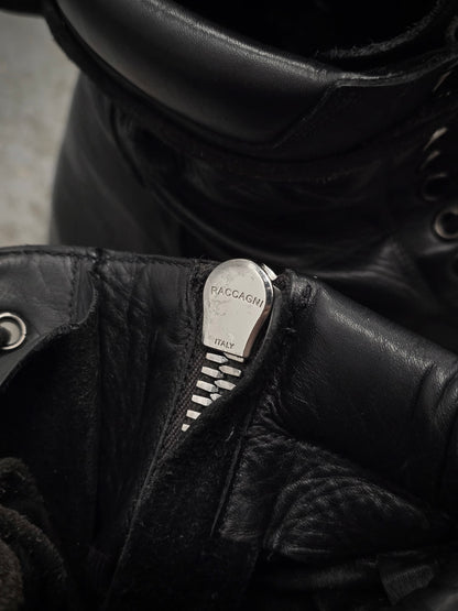 Rick Owens SS15 "FAUN" Goodyear Flex Calf Leather Side Zip Combat Boots