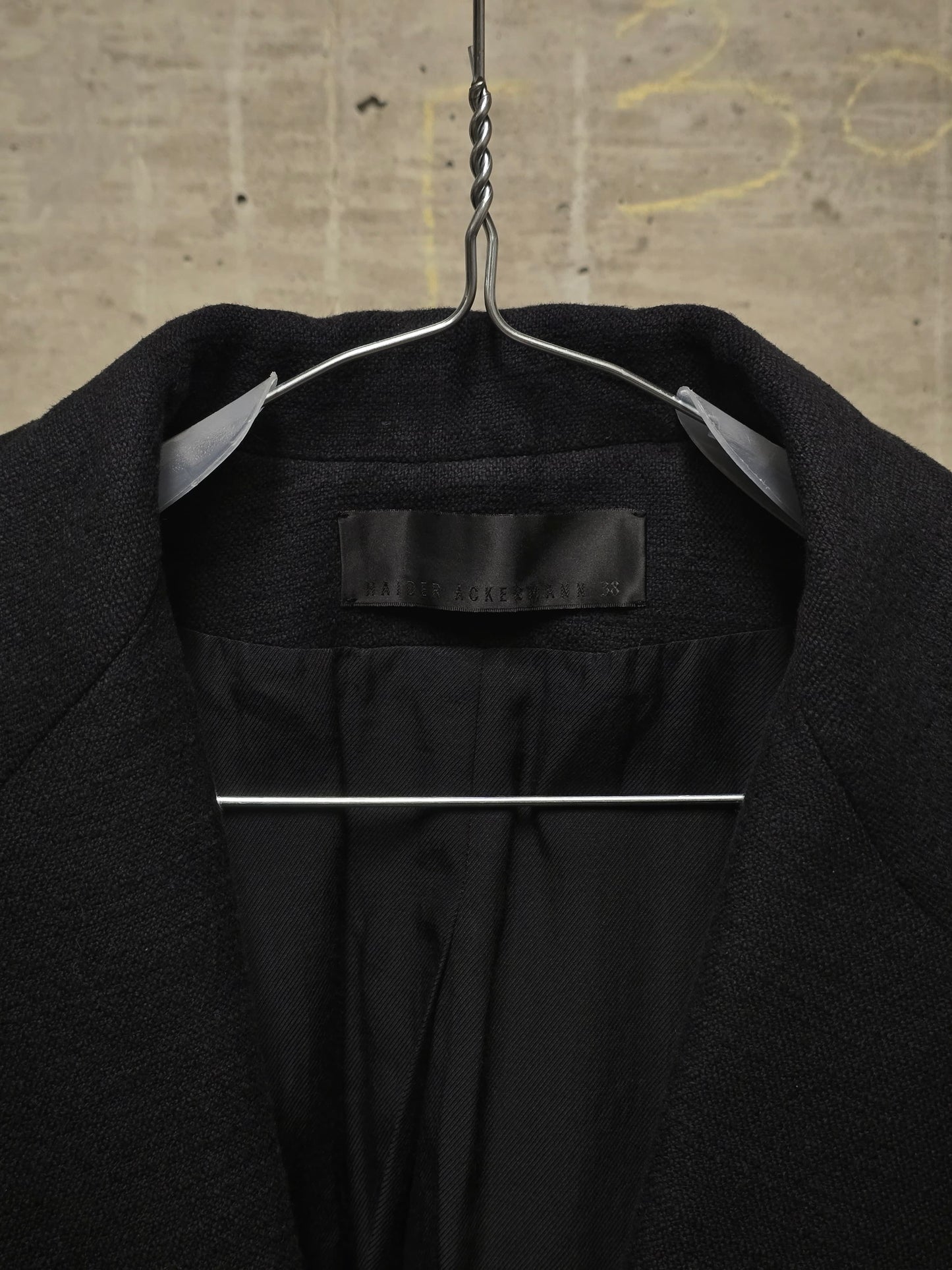 Haider Ackermann 2010s Wide Peak Lapel Open Front Tuxedo Coat