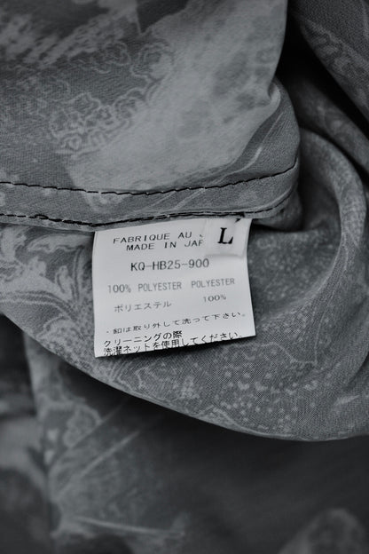 kiryuyrik AW23 Grey Butterfly Nature Print French Cuff Shirt detail | DRIEW GARMENTS