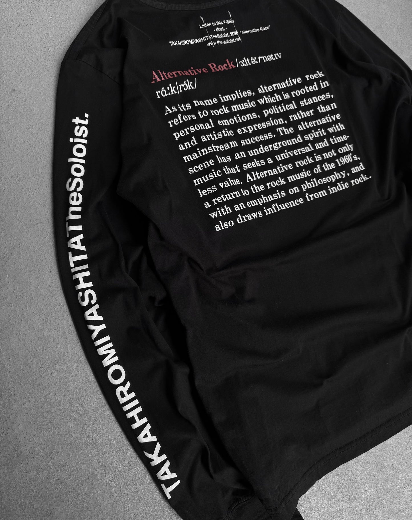 TakahiroMiyashita TheSoloist. SS20 'Alternative Rock' Graphic Long-sleeves
