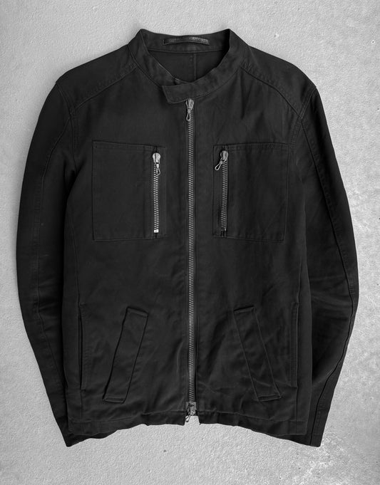 RipVanWinkle Early 00s Multi-zip Pockets Canvas Cotton Rider Jacket