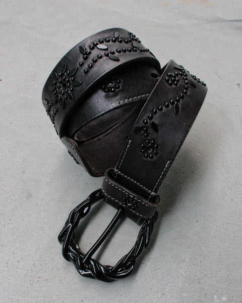 小物 TORNADO MART Python belt Tornado Mart 00s Python Leather Western Belt | Archive – DRIEW