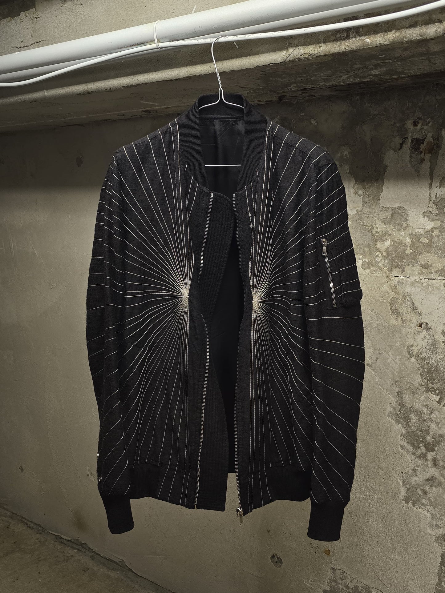 Rick Owens SS17 "WALRUS" Radiant Embroidered Bomber Jacket detail | DRIEW GARMENTS