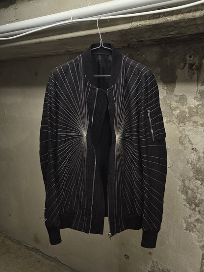Rick Owens SS17 "WALRUS" Radiant Embroidered Bomber Jacket detail | DRIEW GARMENTS
