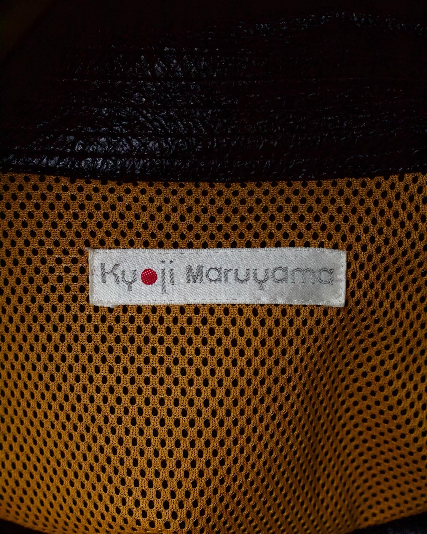 Kyoji Maruyama Early 00s Reconstructed Panel Cowhide Leather Jacket