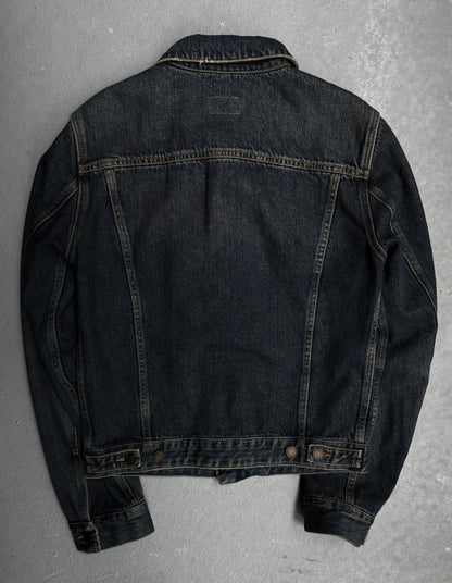 Saint Laurent Paris SS16 Distressed Denim Trucker Jacket