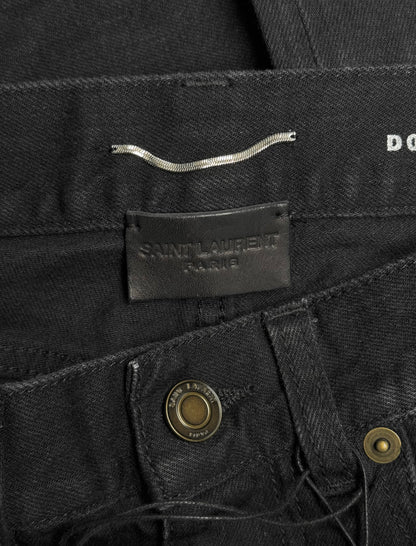 Saint Laurent Paris SS17 'D02' Distressed Knee Skinny Denim