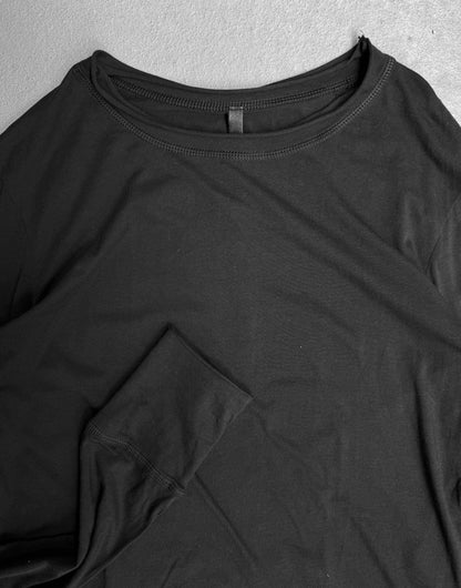 Barbara I Gongini Early 00s Black Jersey Long-sleeves