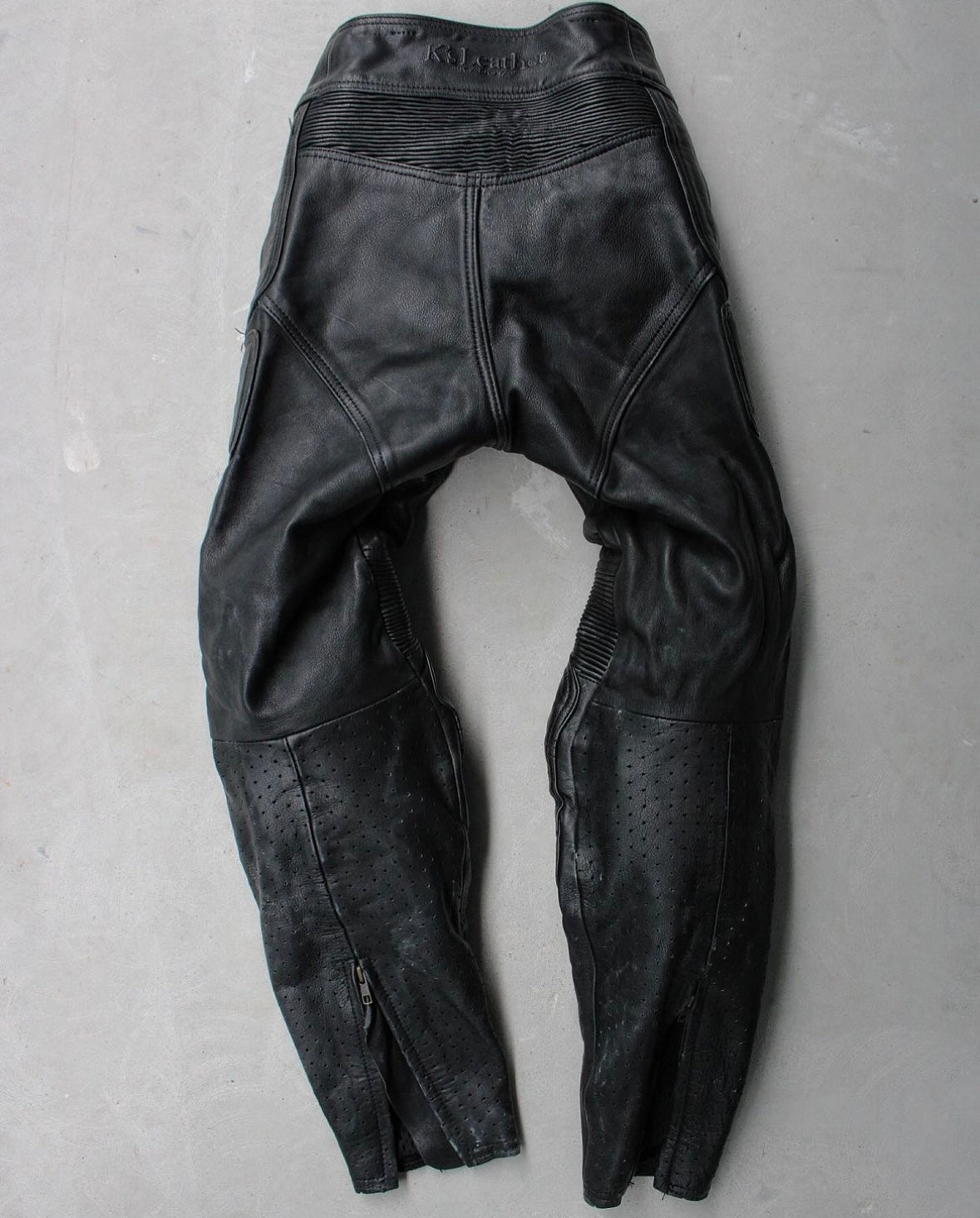 Kadoya K’s Leather 00s Goatskin Padded Motorcycle Pants