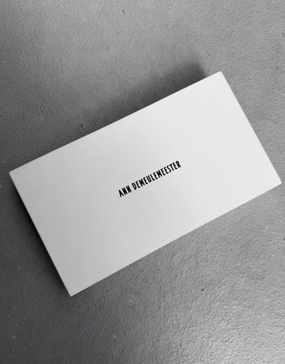 Ann Demeulemeester White Ostrich Feather Leather Cord Necklace