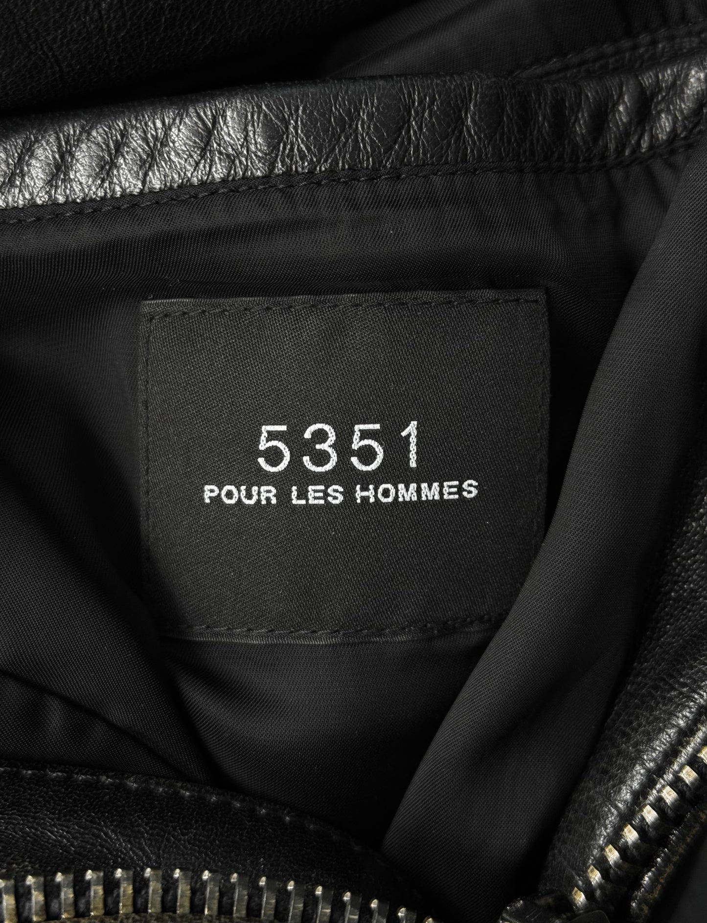 5351 Pour Les Hommes Early 00s Sheepskin Biker Jacket