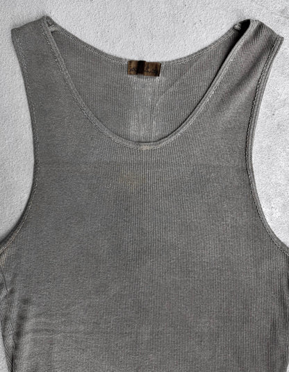 G.O.A Early 00s Frayed Edge Cross Back Tank Top