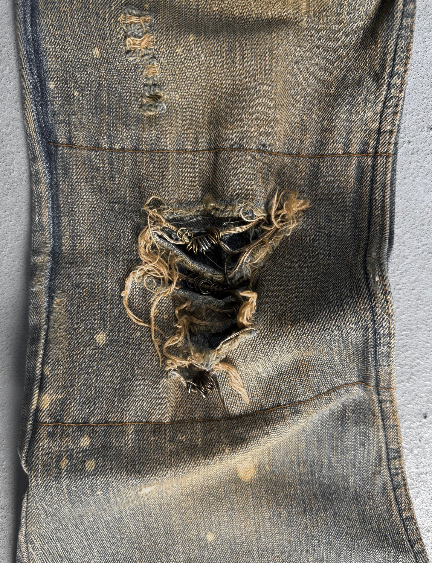 IfSixWasNine Early 00s ‘NO.MUD MAX/SBB 351DK’ Bell-Bottom Flare Denim