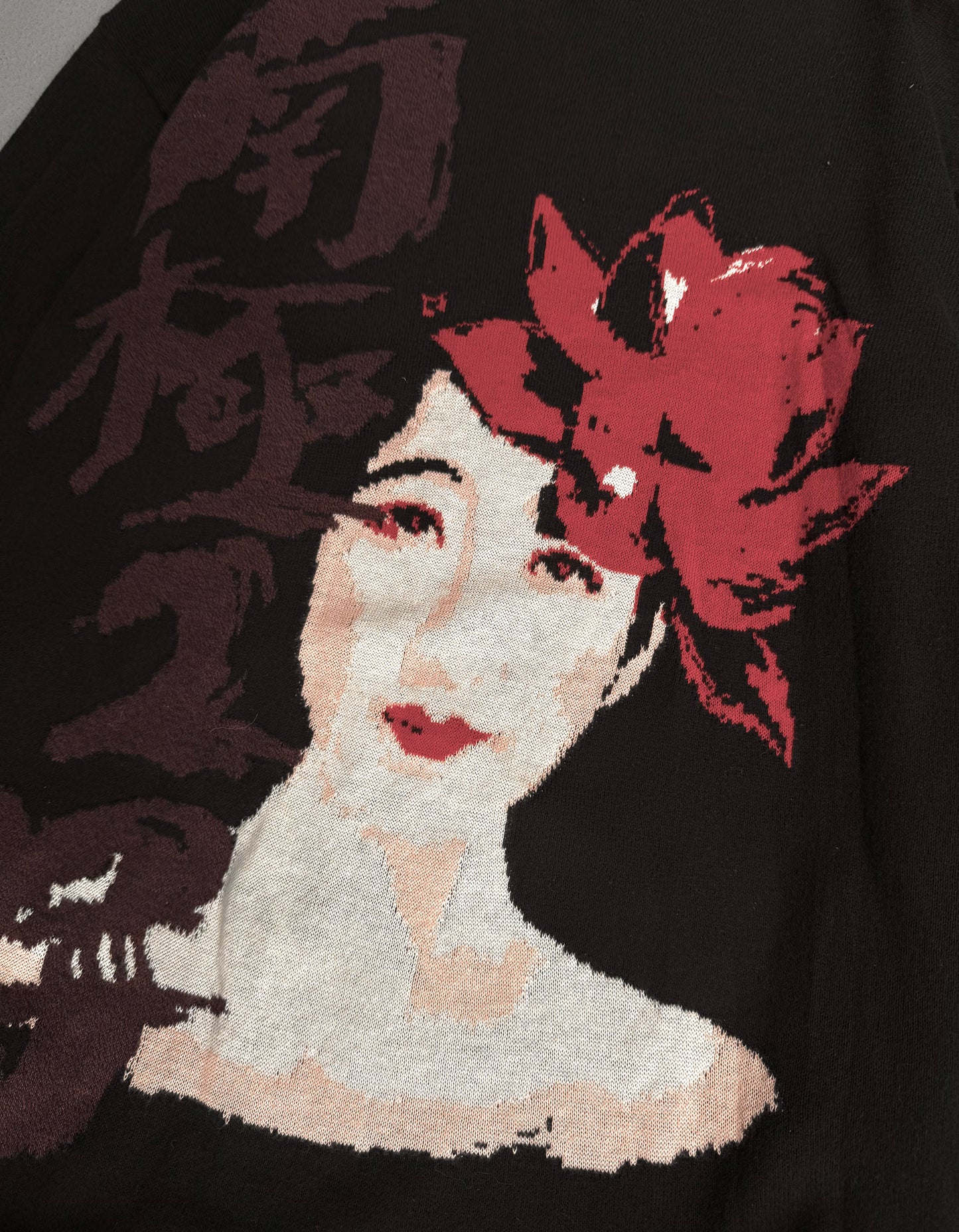 Yohji Yamamoto POUR HOMME SS19 Woman Intarsia No. 2 Jacquard Knit Jumper