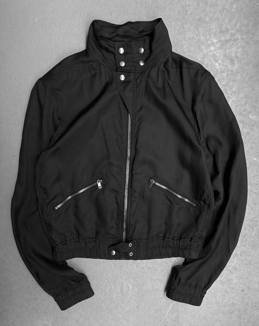 Rick Owens SS20 "TECUATL" Cropped Multi-zip IES Bomber Jacket